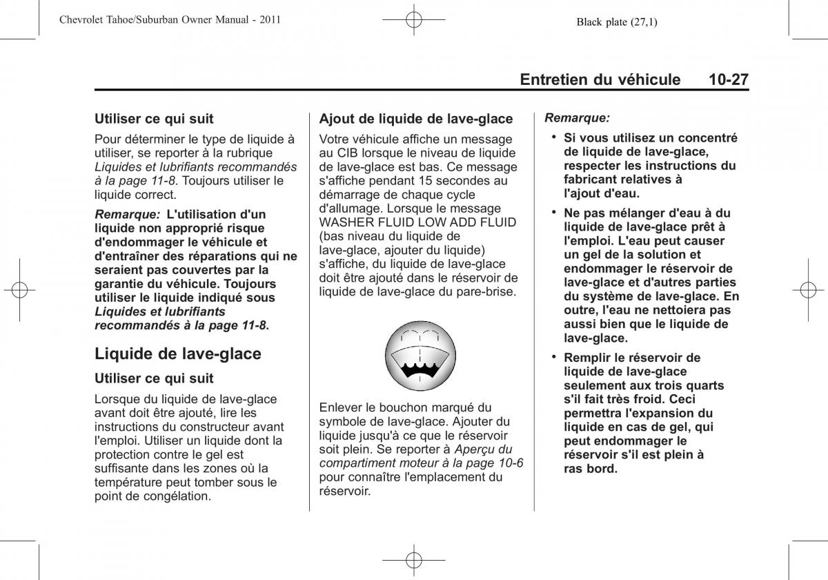 Chevrolet GMC Suburban X 10 manuel du proprietaire / page 449