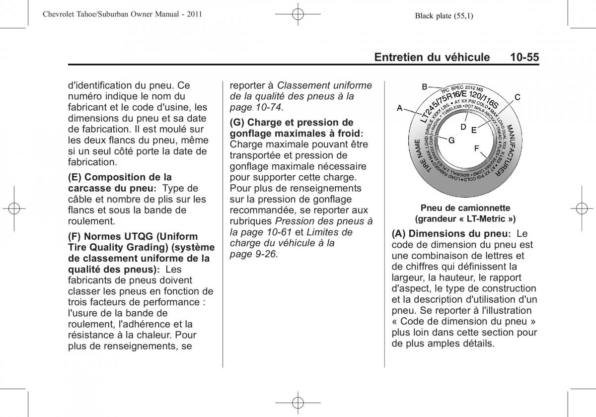 Chevrolet GMC Suburban X 10 manuel du proprietaire / page 477