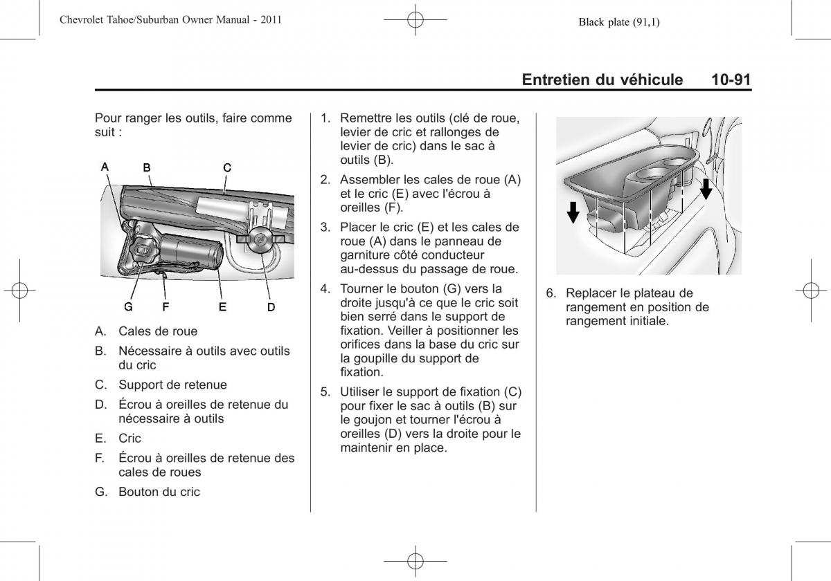 Chevrolet GMC Suburban X 10 manuel du proprietaire / page 513