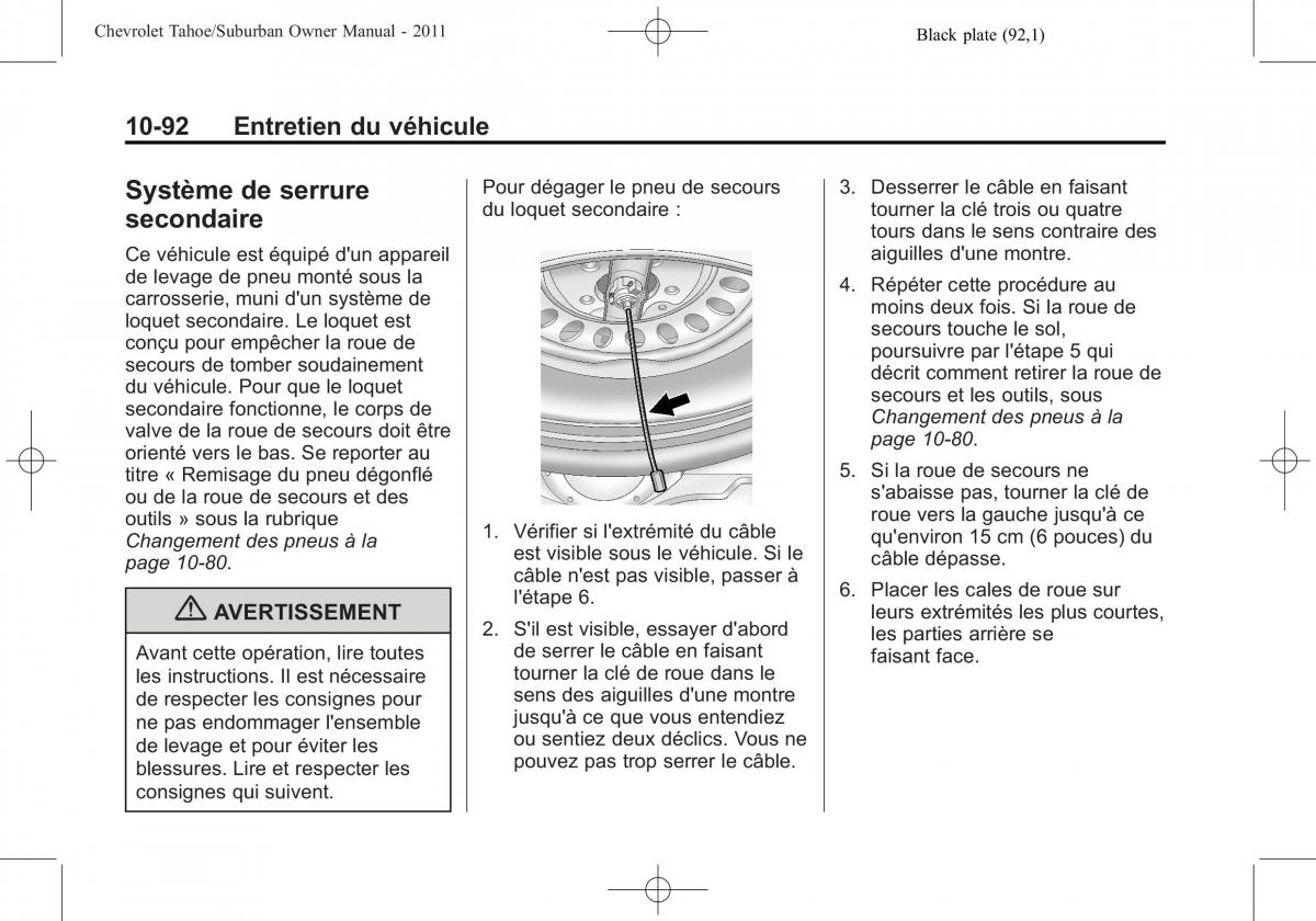 Chevrolet GMC Suburban X 10 manuel du proprietaire / page 514