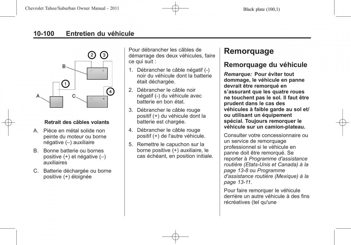 Chevrolet GMC Suburban X 10 manuel du proprietaire / page 522