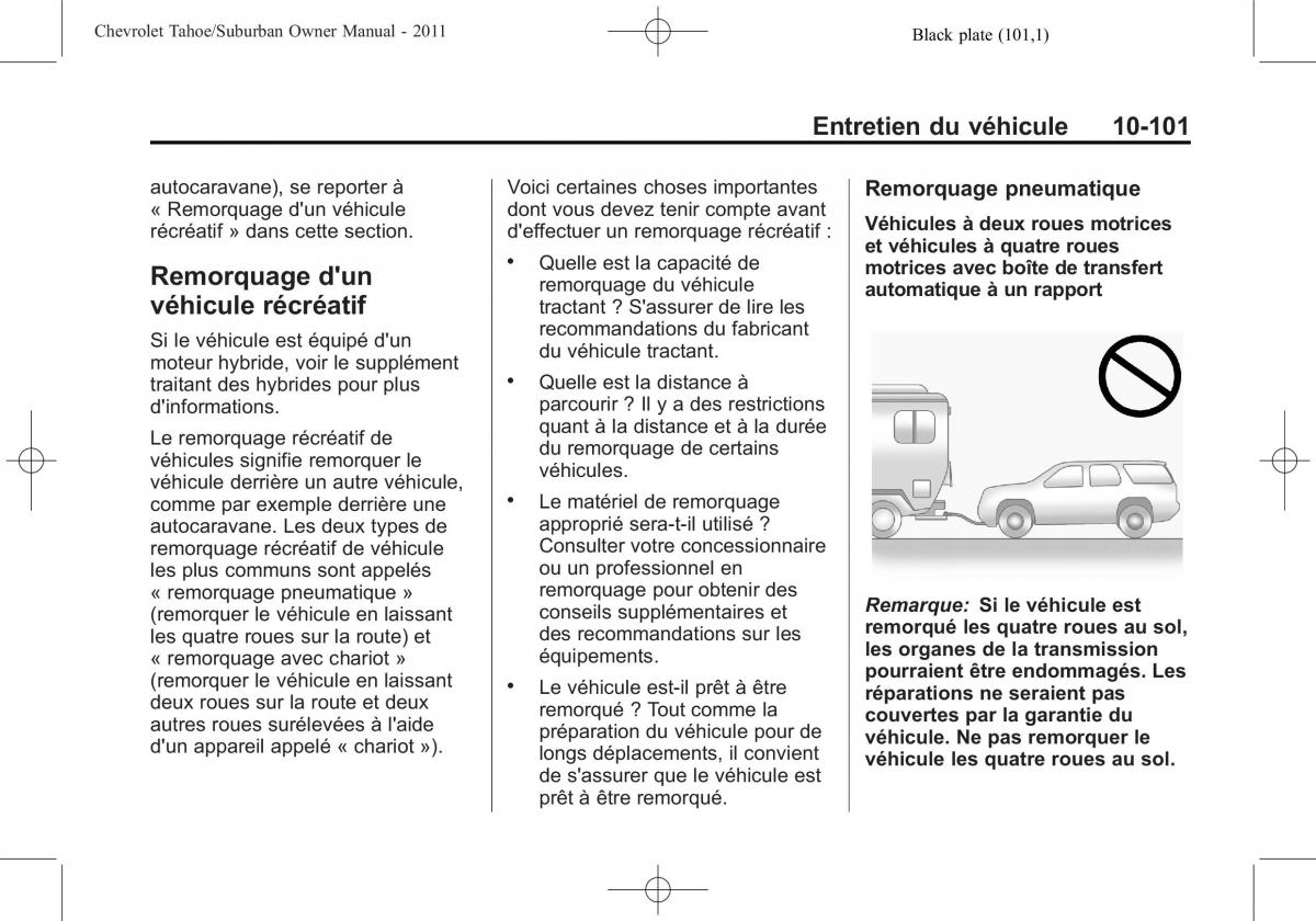 Chevrolet GMC Suburban X 10 manuel du proprietaire / page 523