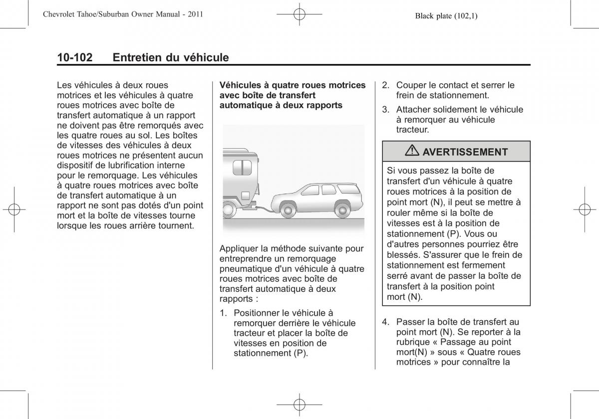 Chevrolet GMC Suburban X 10 manuel du proprietaire / page 524