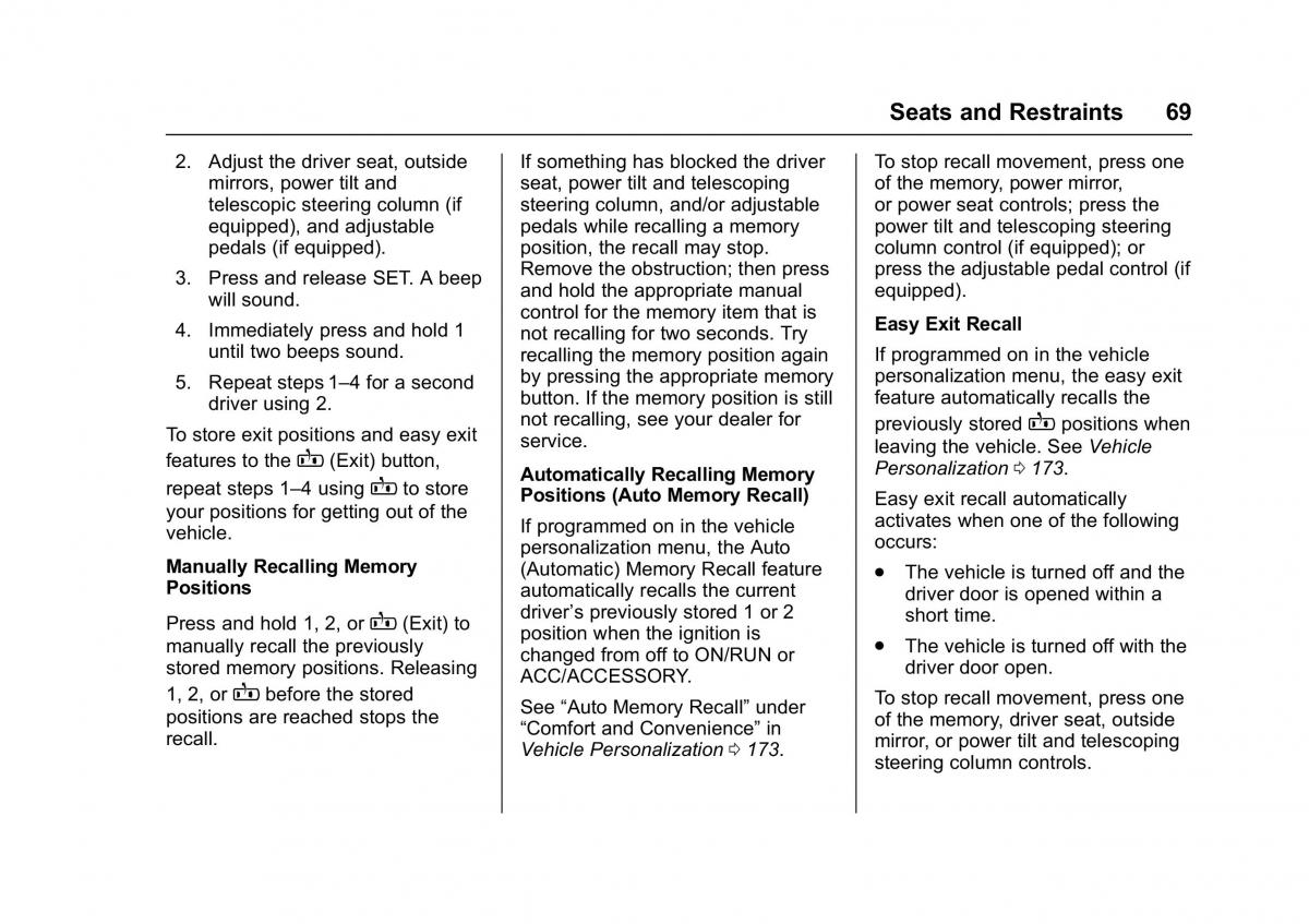 Chevrolet GMC Suburban XI 11 owners manual / page 70