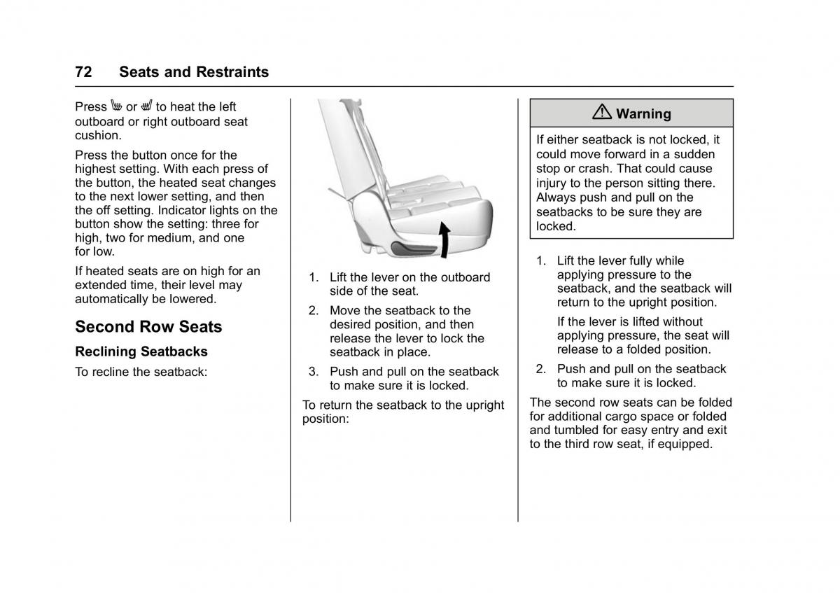 Chevrolet GMC Suburban XI 11 owners manual / page 73