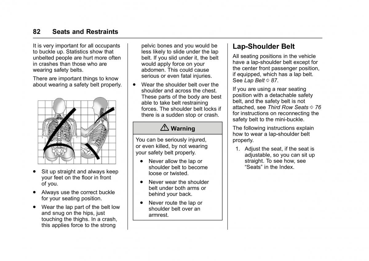 Chevrolet GMC Suburban XI 11 owners manual / page 83