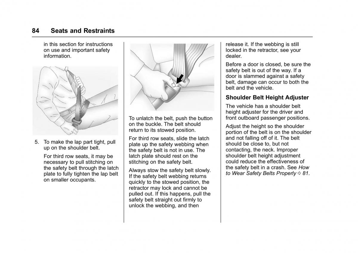 Chevrolet GMC Suburban XI 11 owners manual / page 85