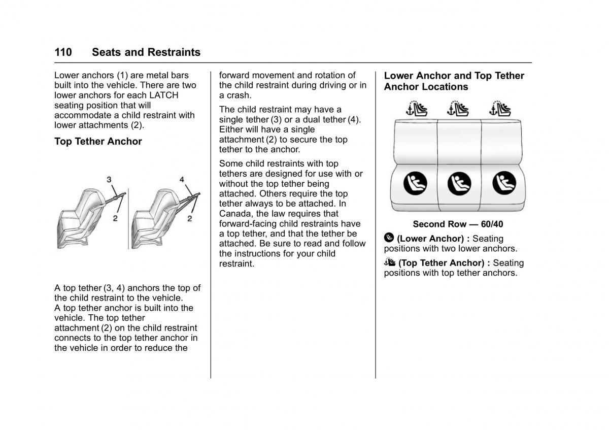 Chevrolet GMC Suburban XI 11 owners manual / page 111