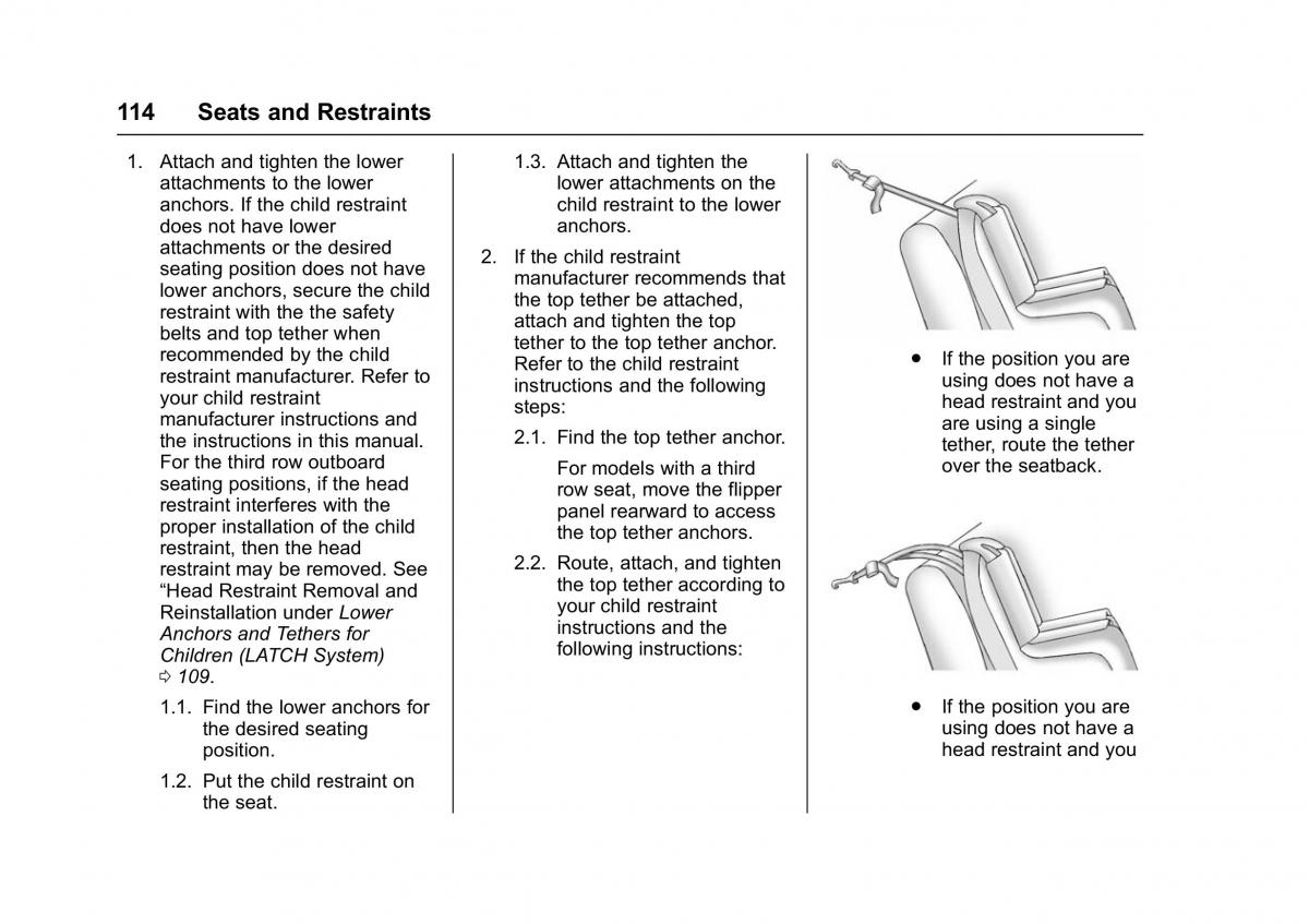 Chevrolet GMC Suburban XI 11 owners manual / page 115