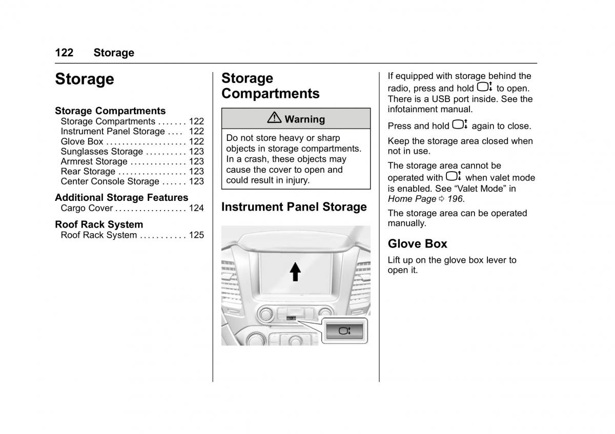 Chevrolet GMC Suburban XI 11 owners manual / page 123