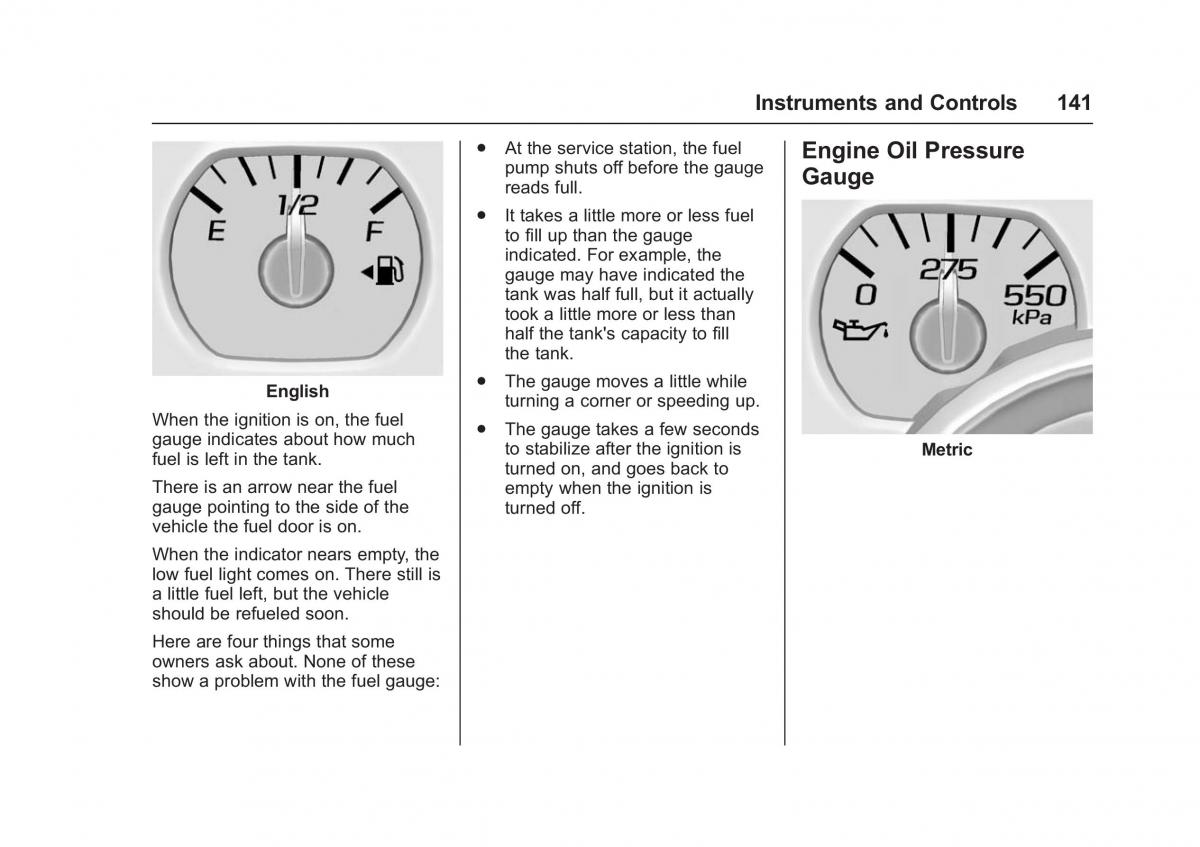 Chevrolet GMC Suburban XI 11 owners manual / page 142