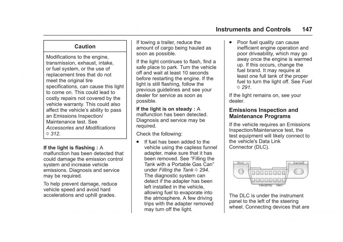 Chevrolet GMC Suburban XI 11 owners manual / page 148