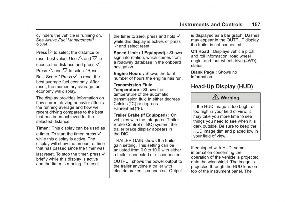 Chevrolet GMC Suburban XI 11 owners manual / page 158