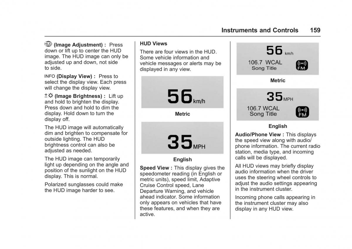 Chevrolet GMC Suburban XI 11 owners manual / page 160