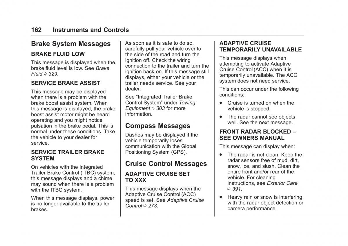 Chevrolet GMC Suburban XI 11 owners manual / page 163