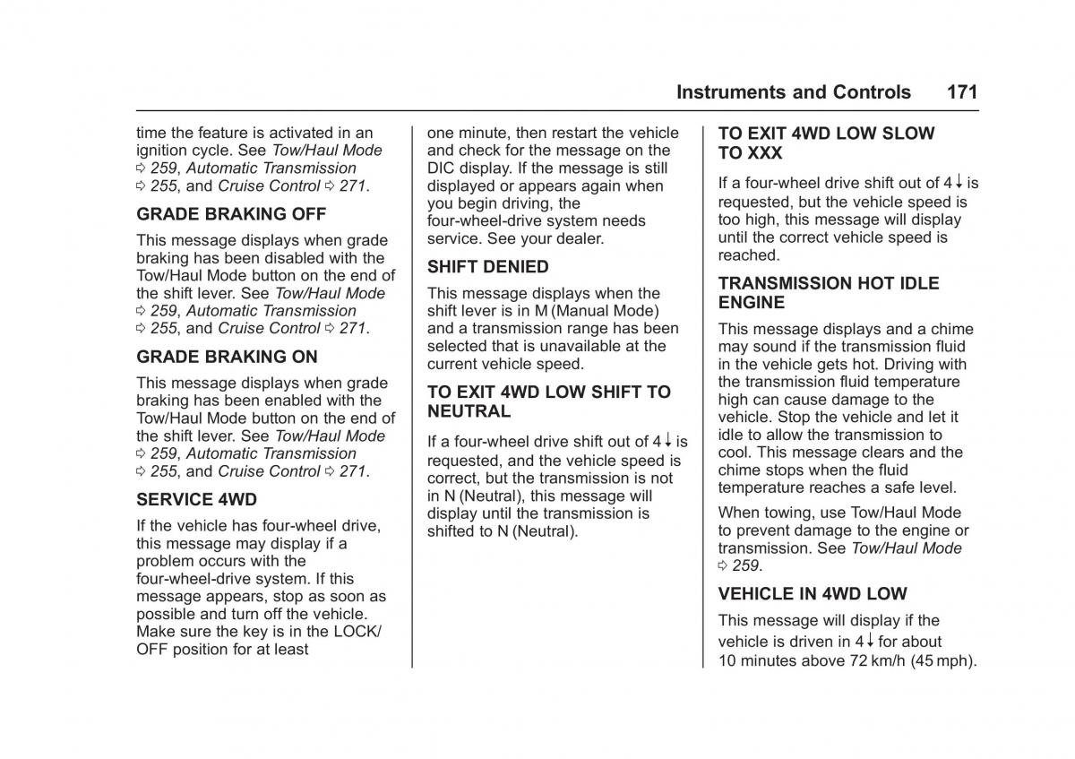 Chevrolet GMC Suburban XI 11 owners manual / page 172