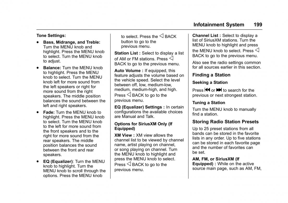 Chevrolet GMC Suburban XI 11 owners manual / page 200