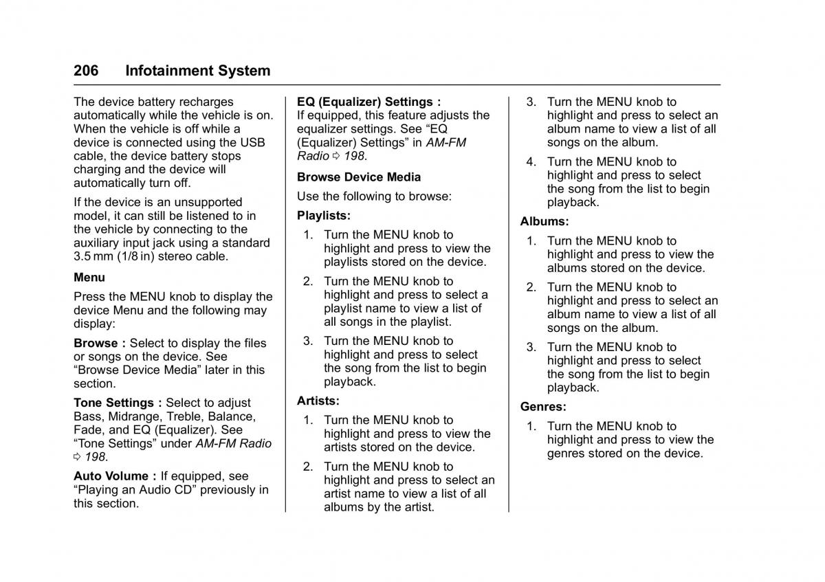 Chevrolet GMC Suburban XI 11 owners manual / page 207