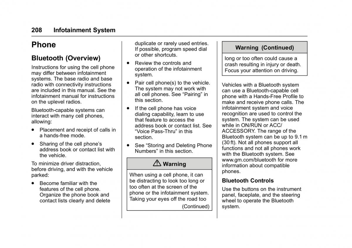 Chevrolet GMC Suburban XI 11 owners manual / page 209