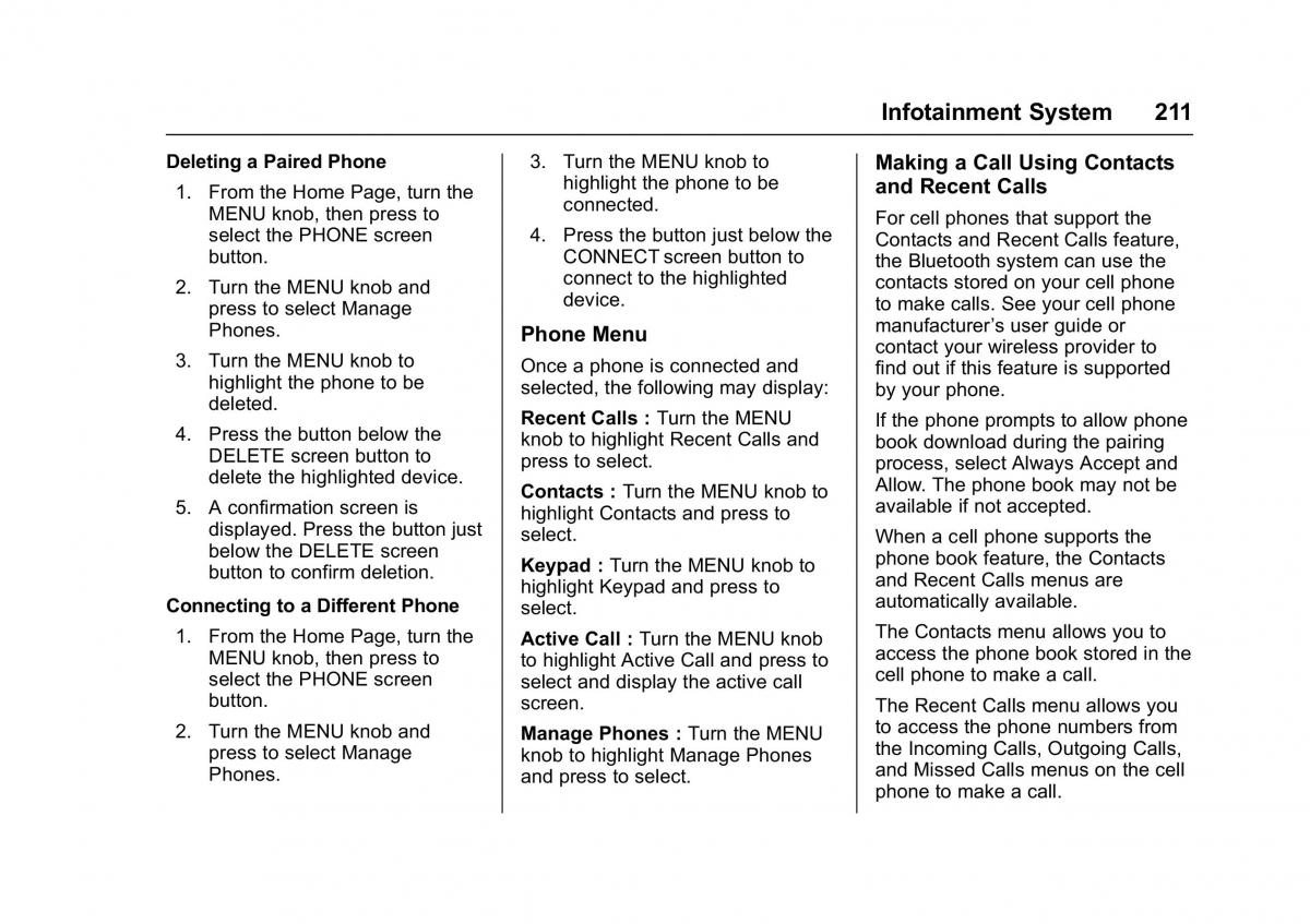 Chevrolet GMC Suburban XI 11 owners manual / page 212