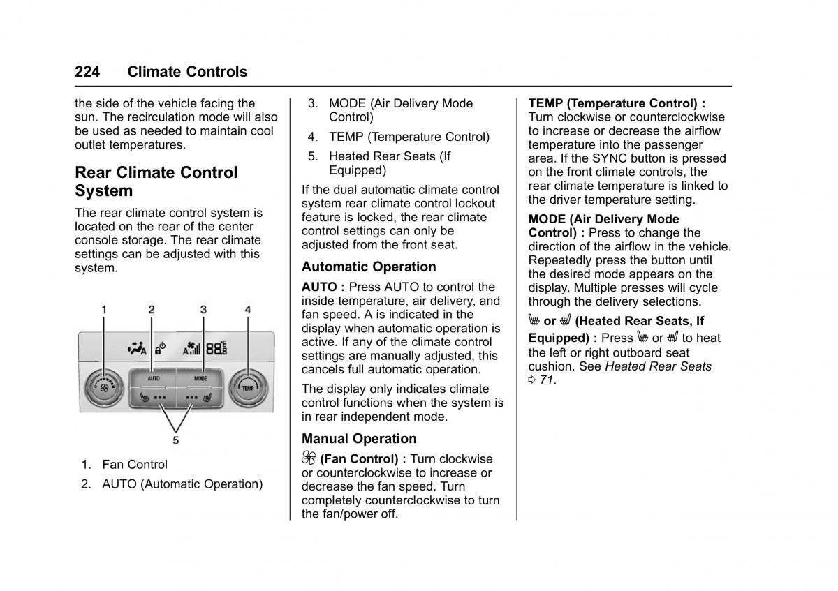 Chevrolet GMC Suburban XI 11 owners manual / page 225