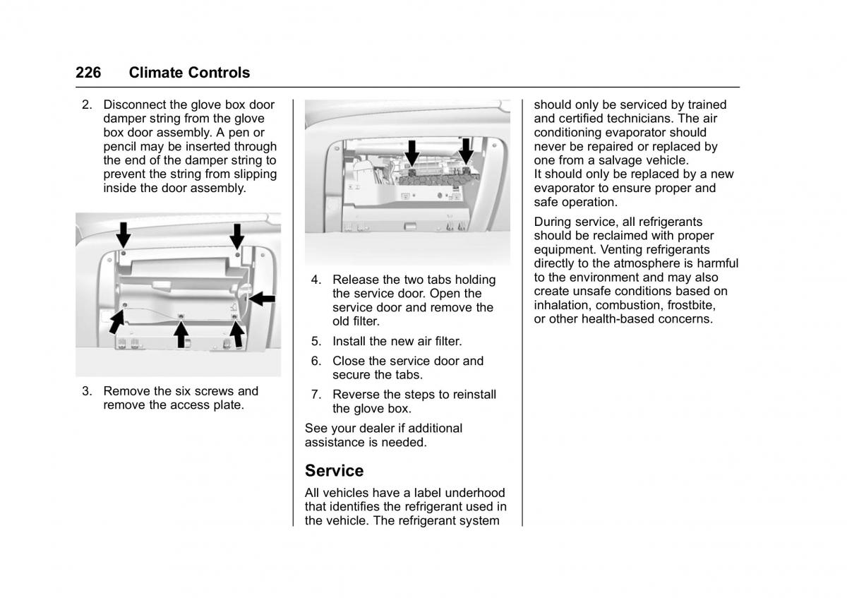 Chevrolet GMC Suburban XI 11 owners manual / page 227