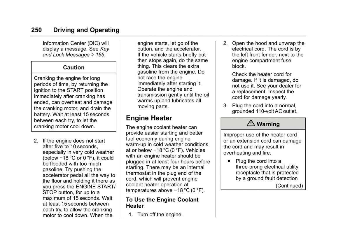 Chevrolet GMC Suburban XI 11 owners manual / page 251