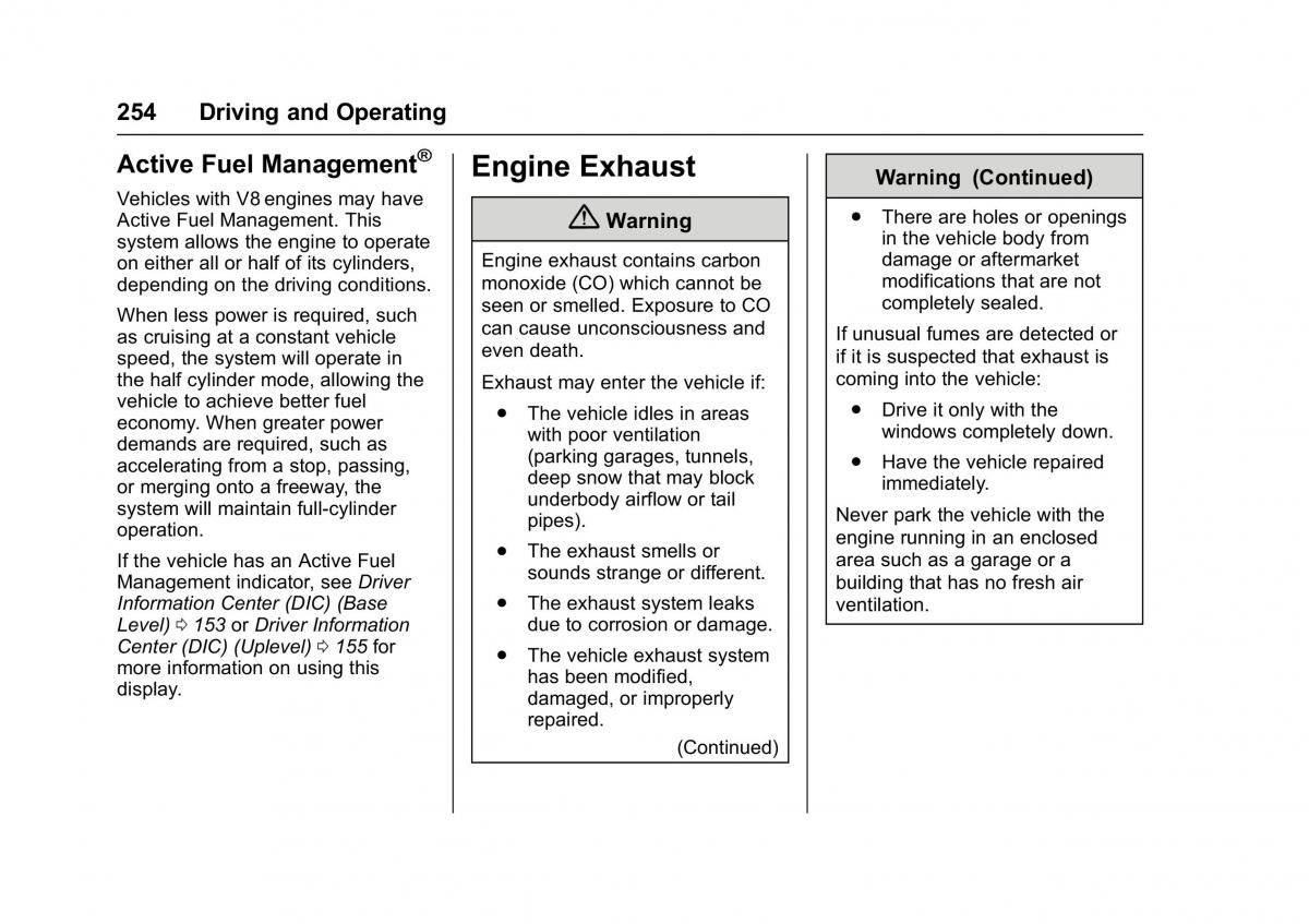 Chevrolet GMC Suburban XI 11 owners manual / page 255