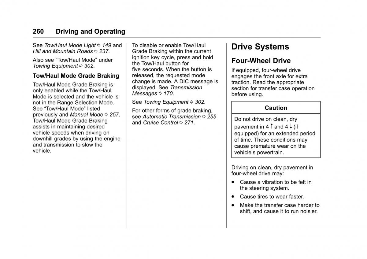 Chevrolet GMC Suburban XI 11 owners manual / page 261