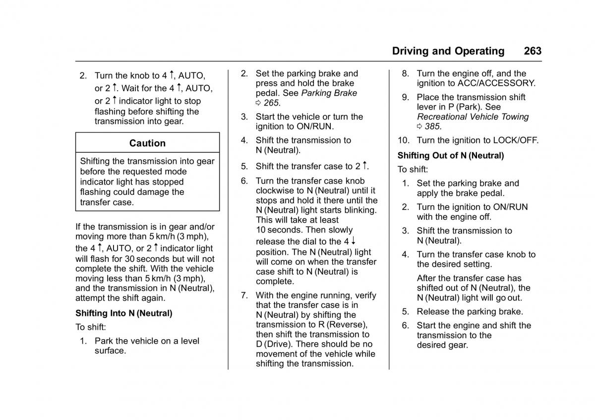 Chevrolet GMC Suburban XI 11 owners manual / page 264