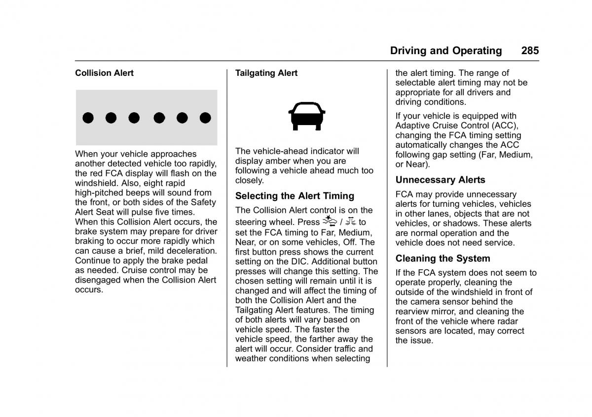 Chevrolet GMC Suburban XI 11 owners manual / page 286