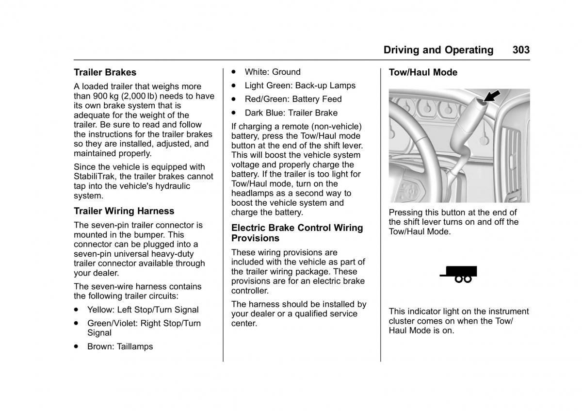 Chevrolet GMC Suburban XI 11 owners manual / page 304