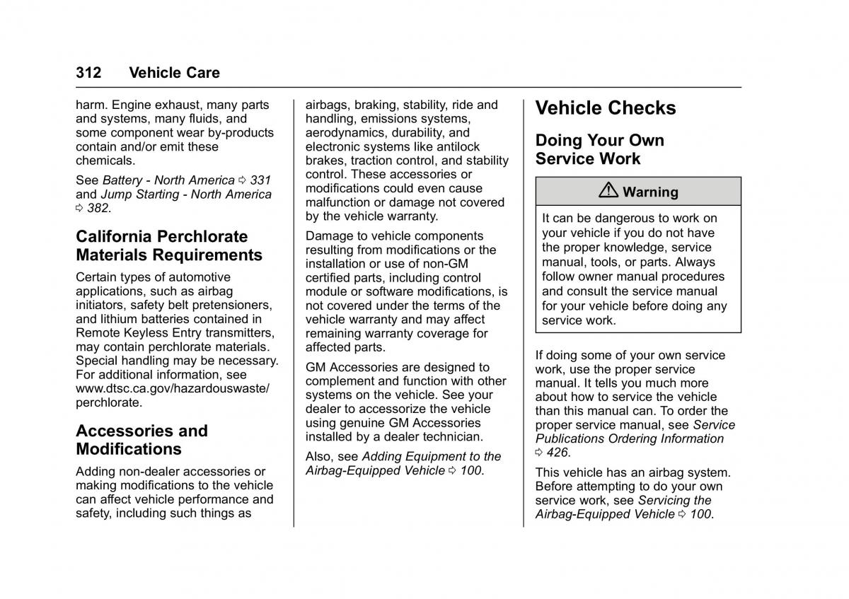 Chevrolet GMC Suburban XI 11 owners manual / page 313