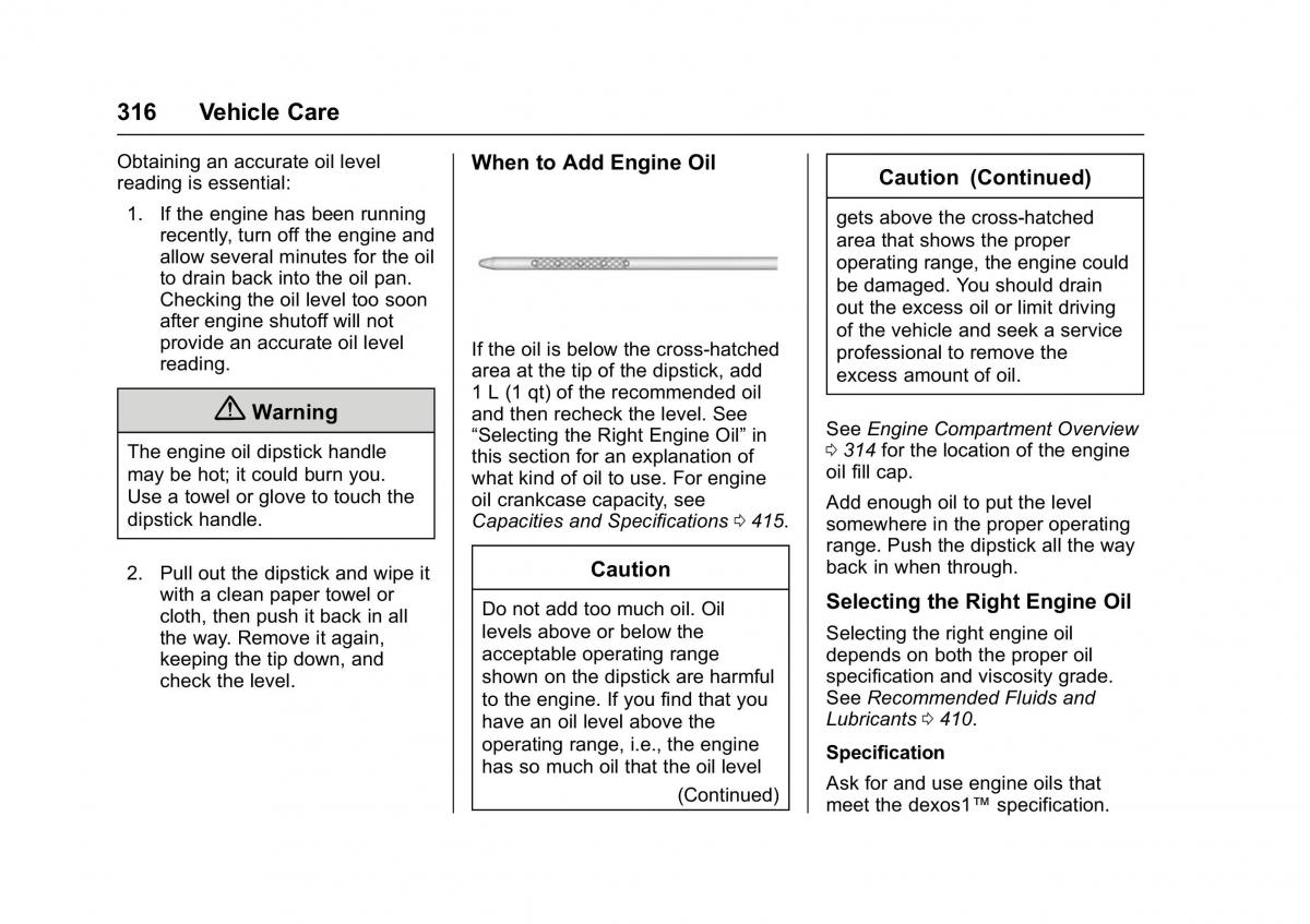 Chevrolet GMC Suburban XI 11 owners manual / page 317