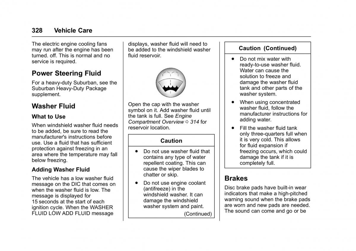 Chevrolet GMC Suburban XI 11 owners manual / page 329