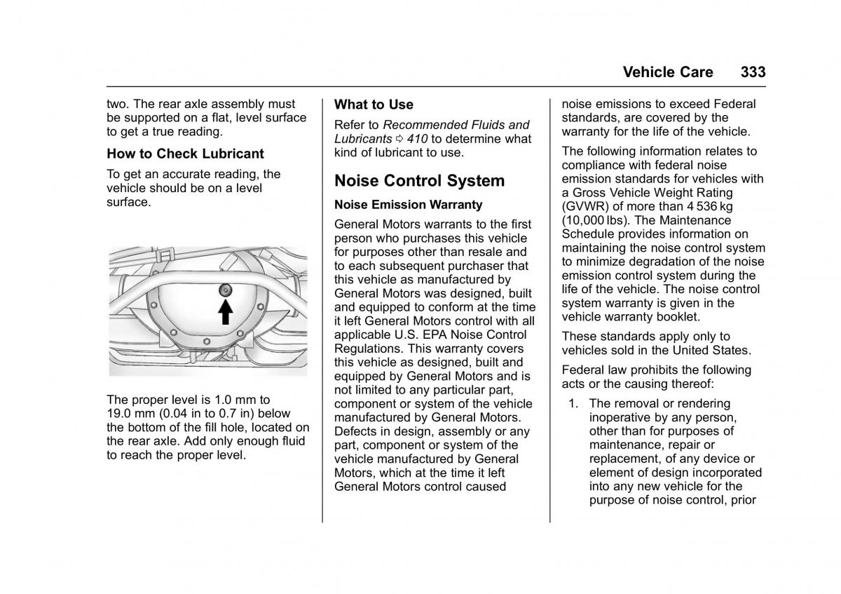 Chevrolet GMC Suburban XI 11 owners manual / page 334