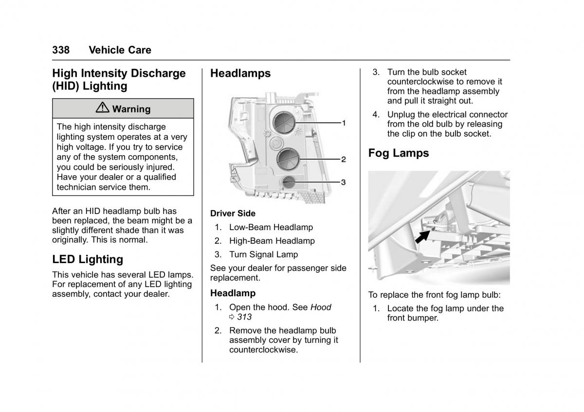 Chevrolet GMC Suburban XI 11 owners manual / page 339