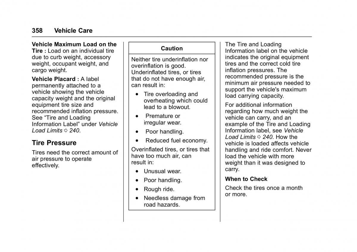 Chevrolet GMC Suburban XI 11 owners manual / page 359