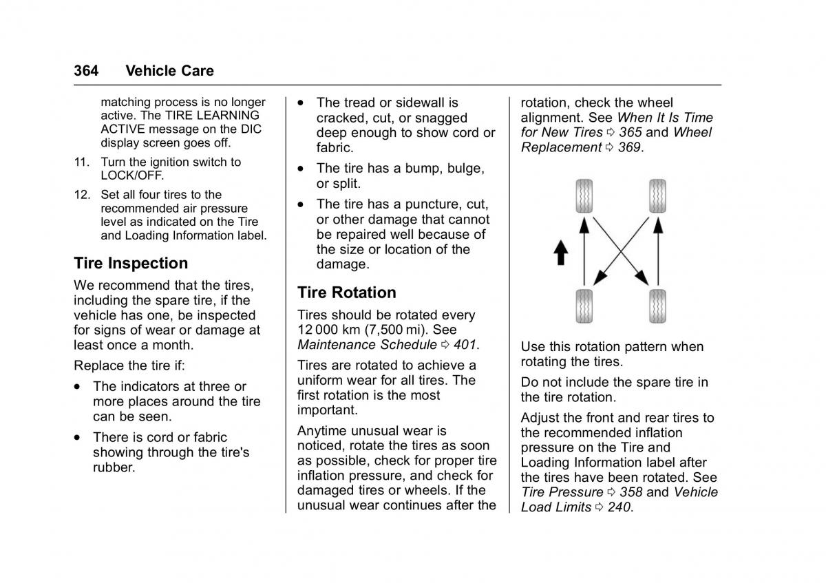 Chevrolet GMC Suburban XI 11 owners manual / page 365