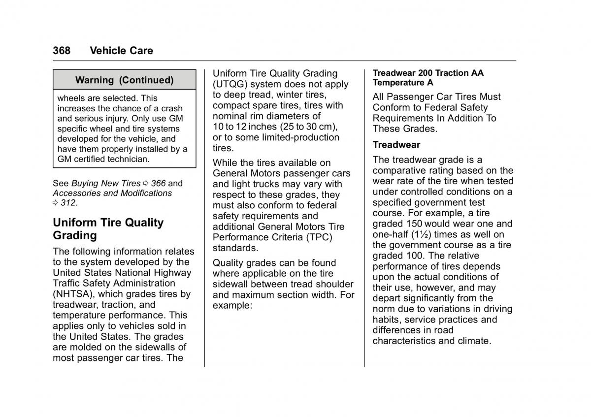 Chevrolet GMC Suburban XI 11 owners manual / page 369