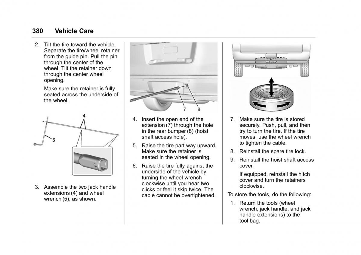 Chevrolet GMC Suburban XI 11 owners manual / page 381