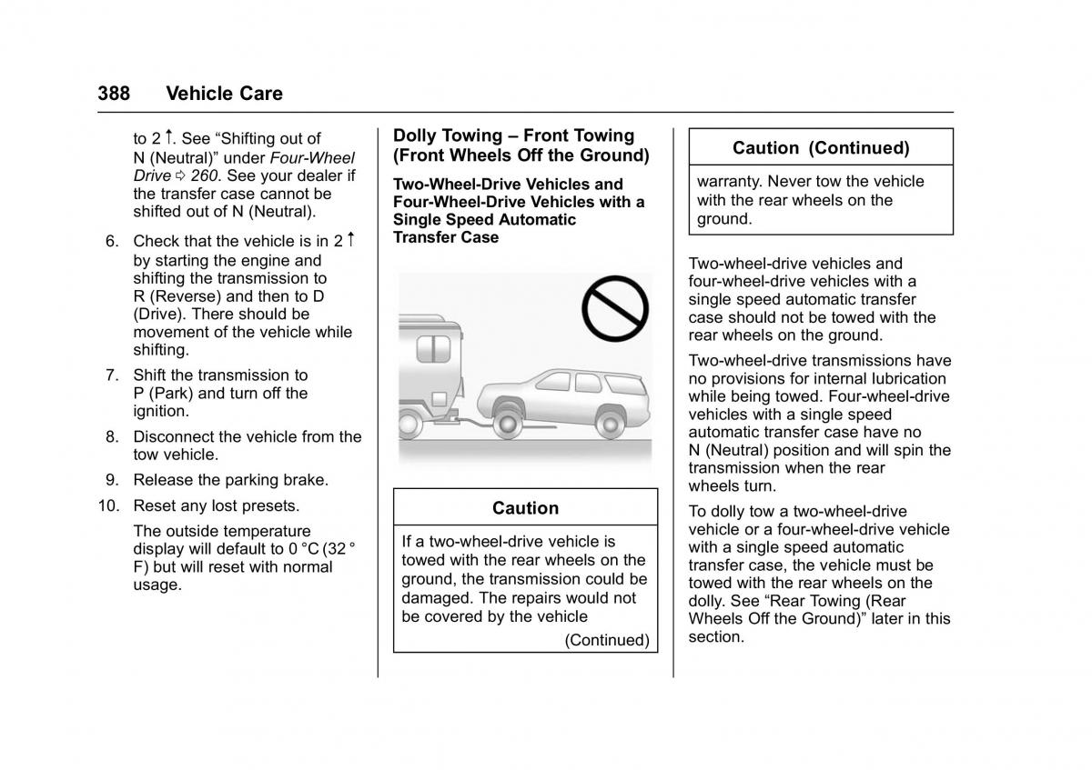 Chevrolet GMC Suburban XI 11 owners manual / page 389