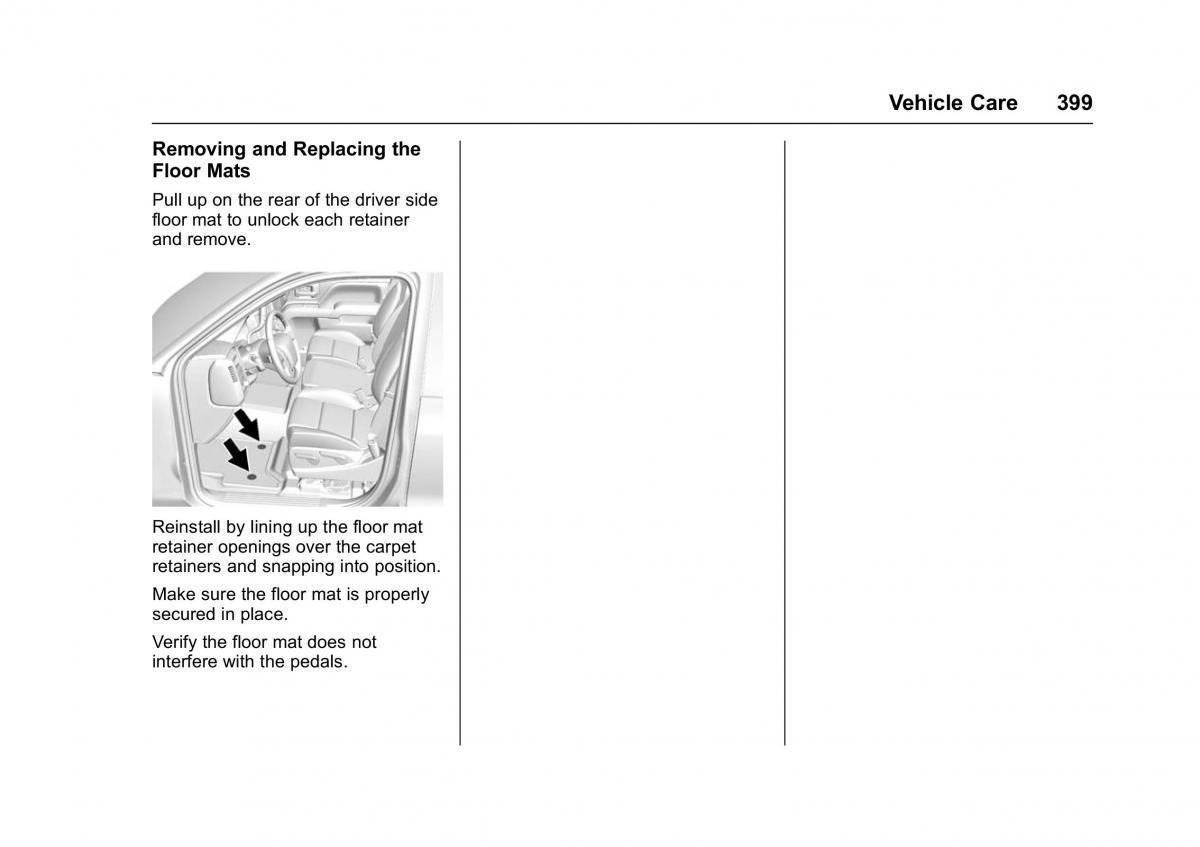 Chevrolet GMC Suburban XI 11 owners manual / page 400