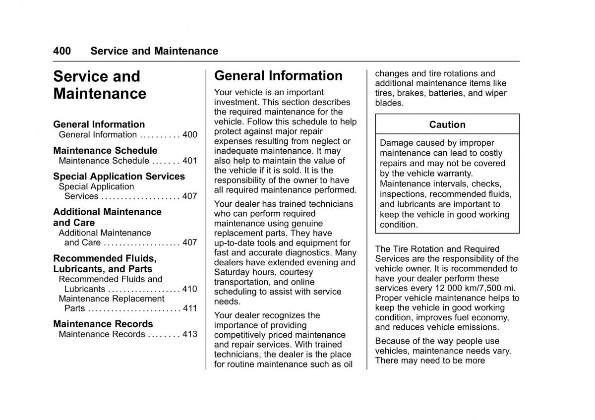 Chevrolet GMC Suburban XI 11 owners manual / page 401