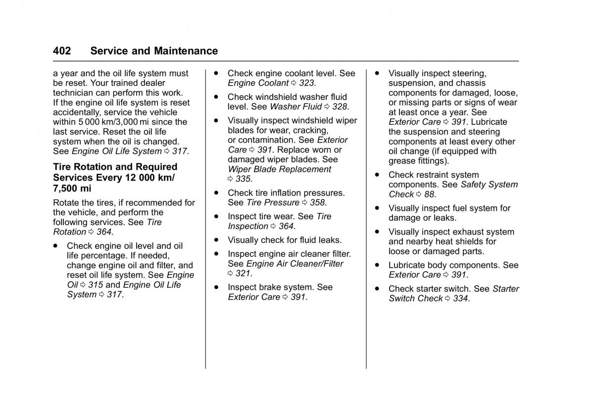 Chevrolet GMC Suburban XI 11 owners manual / page 403