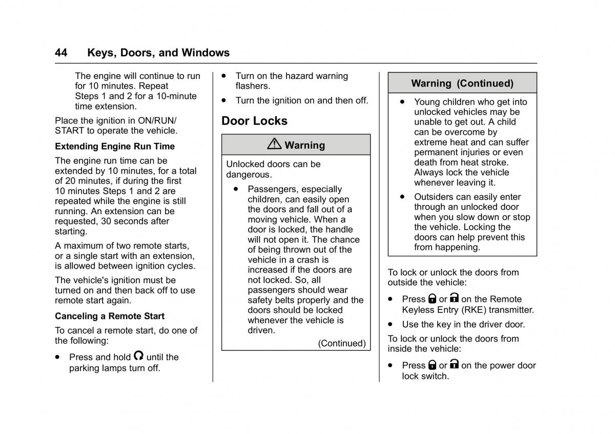 Chevrolet GMC Suburban XI 11 owners manual / page 45