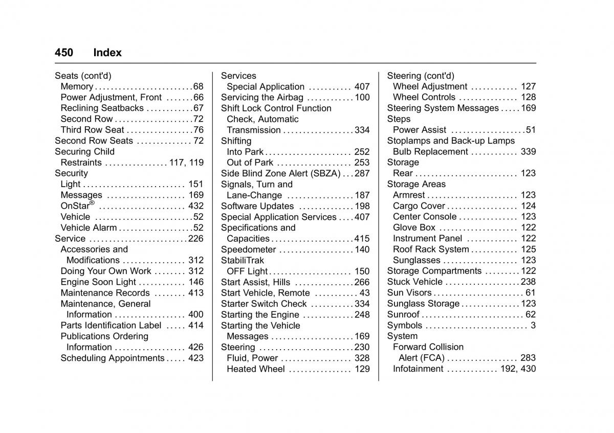 Chevrolet GMC Suburban XI 11 owners manual / page 451