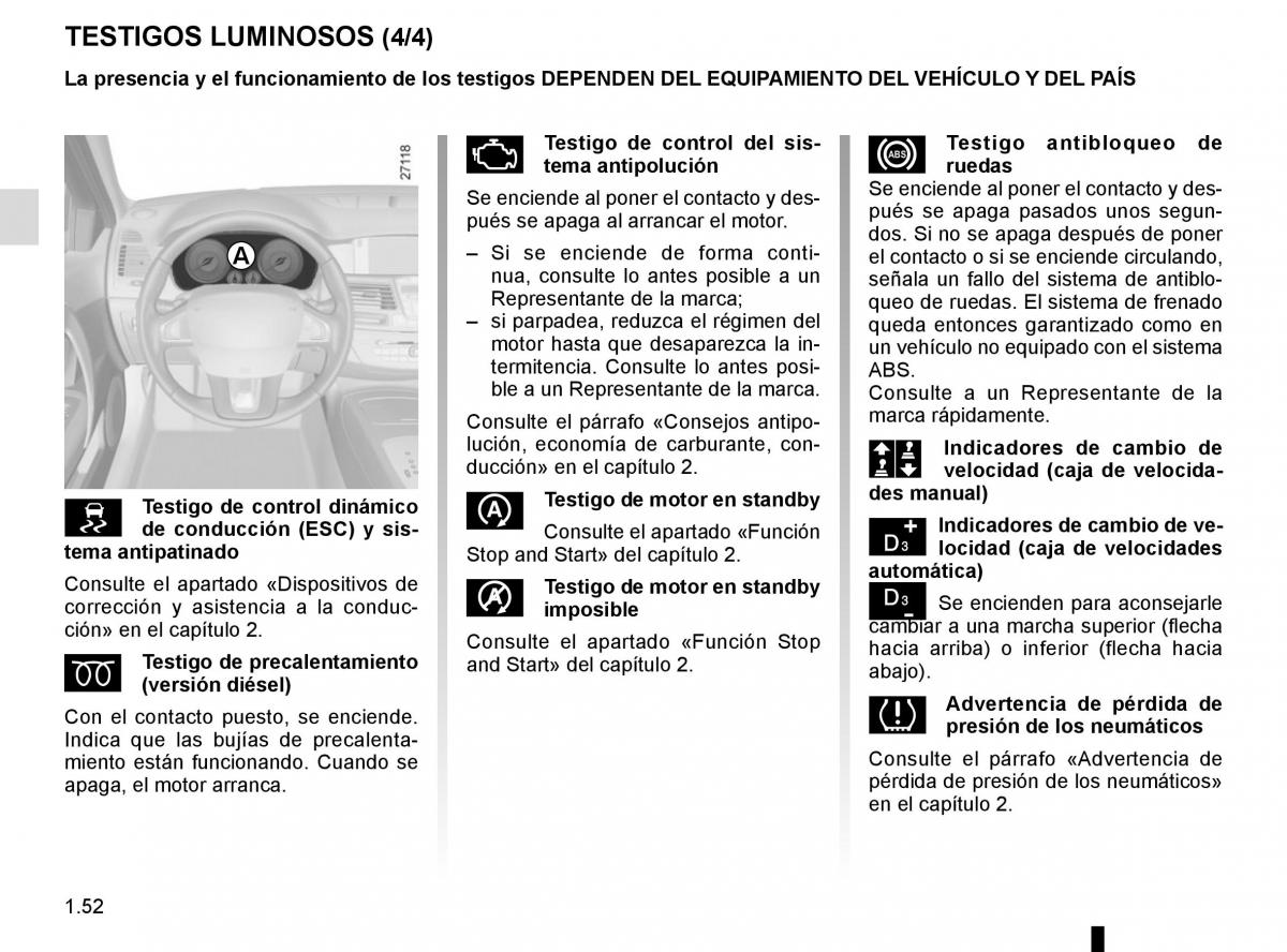 Renault Laguna III 3 manual del propietario / page 58