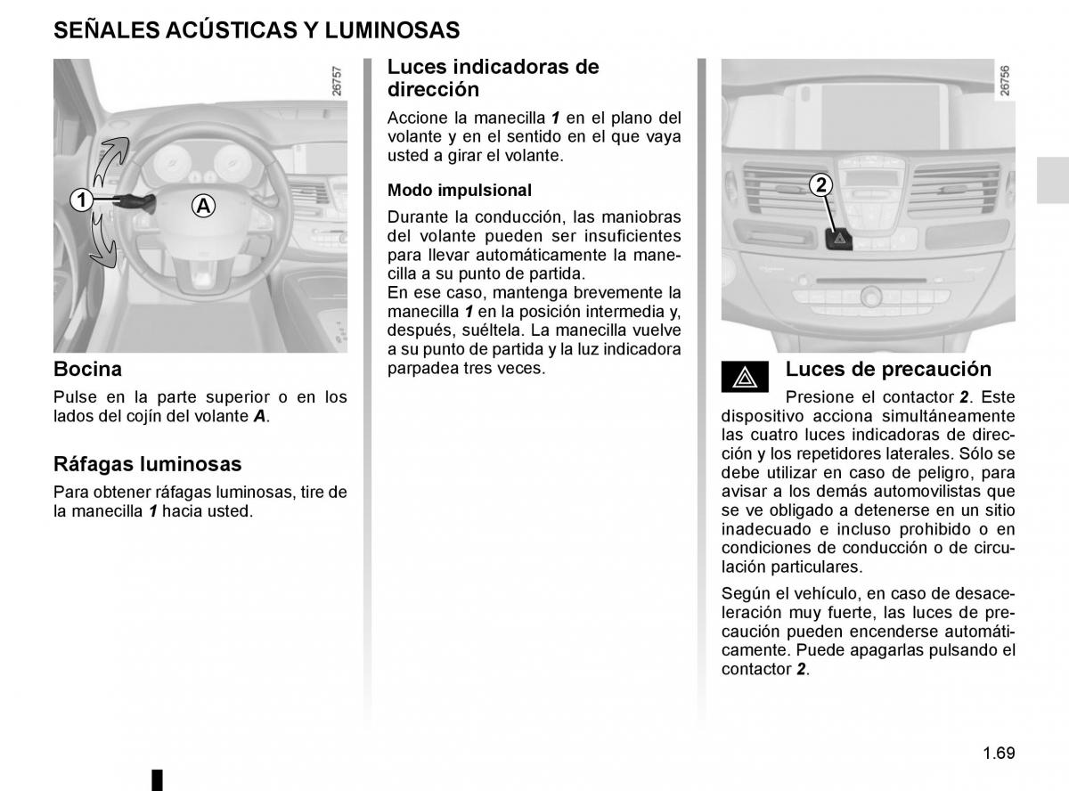 Renault Laguna III 3 manual del propietario / page 75