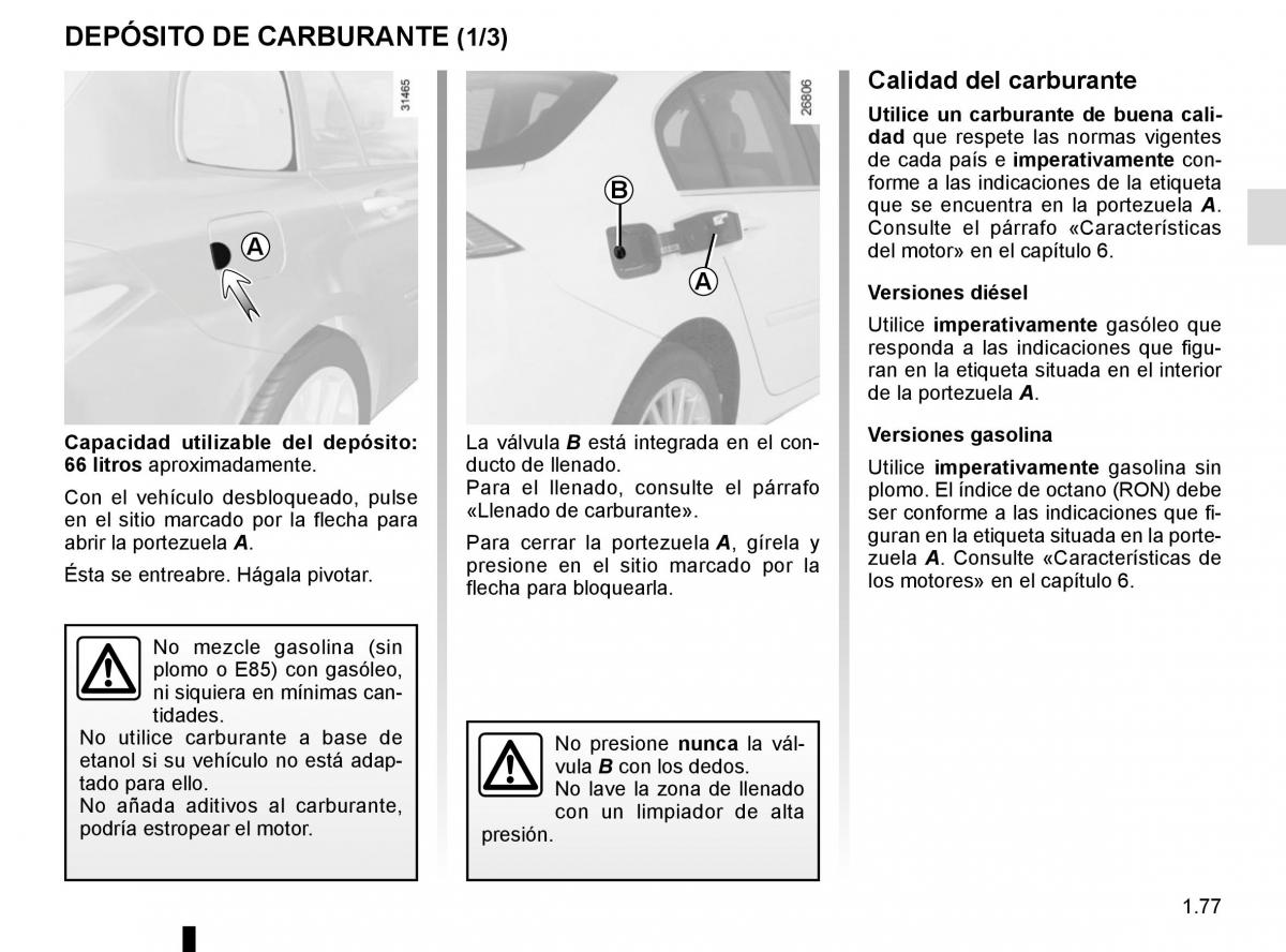 Renault Laguna III 3 manual del propietario / page 83